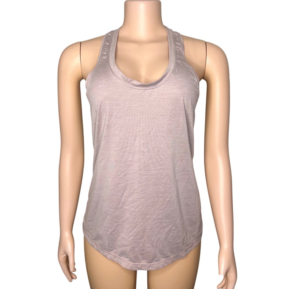Vuori Lux Performance‎ Women's Heather Racerback Yoga Tank Top Size Medium Mauve